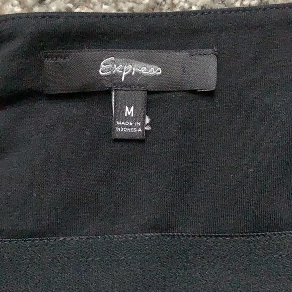 Express black tank top. Beaded top, adjustable straps, built in extra support. - Picture 5 of 6